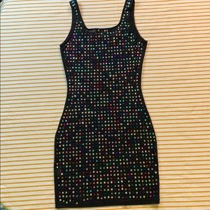 Colorful Rhinestone Dress